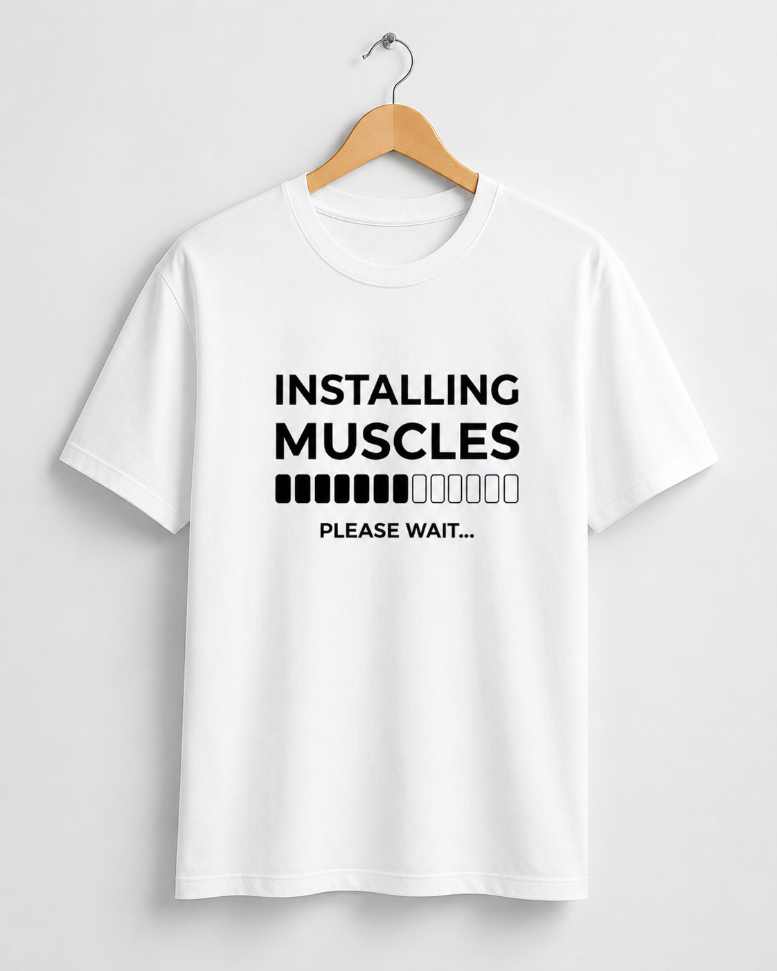Installing Muscles – Please Wait | Gym T-Shirt